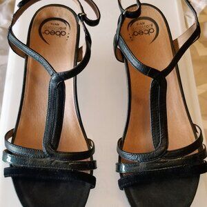 Abeo biosystem leather wedge sz 10